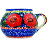 Polish Pottery Bubble Mug 16 oz Red Finesy UNIKAT