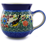 Polish Pottery Bubble Mug 16 oz Robbin&#039;s Meadow UNIKAT