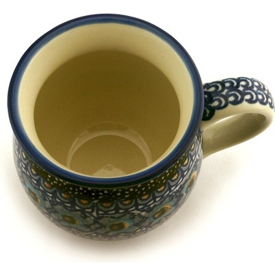 Polish Pottery Bubble Mug 16 oz Romania UNIKAT