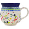 Polish Pottery Bubble Mug 16 oz Spice Galore! UNIKAT