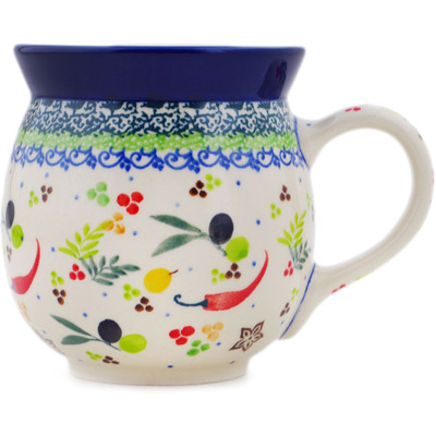 Polish Pottery Bubble Mug 16 oz Spice Galore! UNIKAT