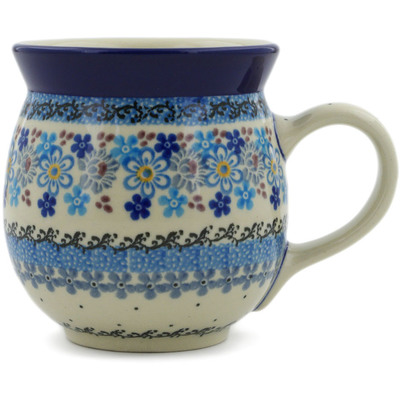 Polish Pottery Bubble Mug 16 oz Spring Garden