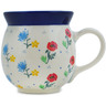 Polish Pottery Bubble Mug 16 oz Spring Is Coming