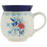 Polish Pottery Bubble Mug 16 oz Spring Sprouts