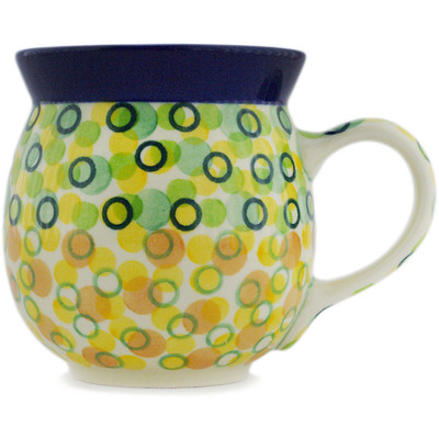 Polish Pottery Bubble Mug 16 oz Spring Tonic UNIKAT