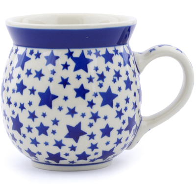 Polish Pottery Bubble Mug 16 oz Starlight