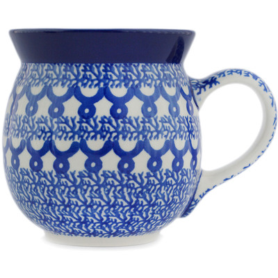 Polish Pottery Bubble Mug 16 oz Taurus