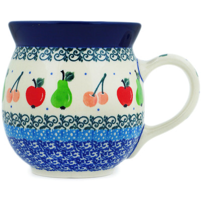 Polish Pottery Bubble Mug 16 oz Tooty Fruity