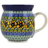 Polish Pottery Bubble Mug 16 oz Turkish Flowers UNIKAT