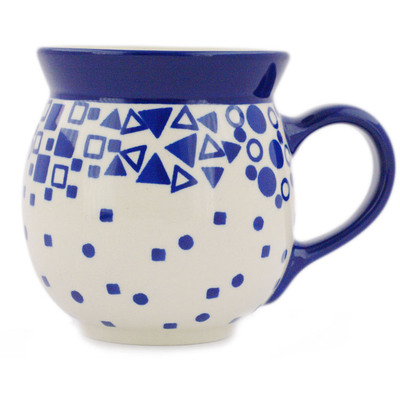 Polish Pottery Bubble Mug 16 oz Underwater