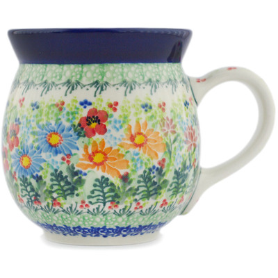 Polish Pottery Bubble Mug 16 oz UNIKAT