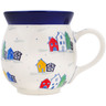 Polish Pottery Bubble Mug 16 oz UNIKAT