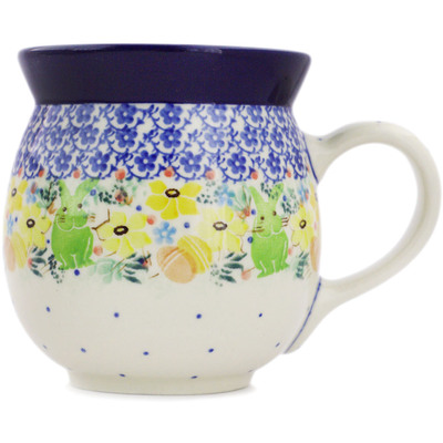 Polish Pottery Bubble Mug 16 oz UNIKAT
