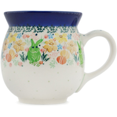 Polish Pottery Bubble Mug 16 oz UNIKAT