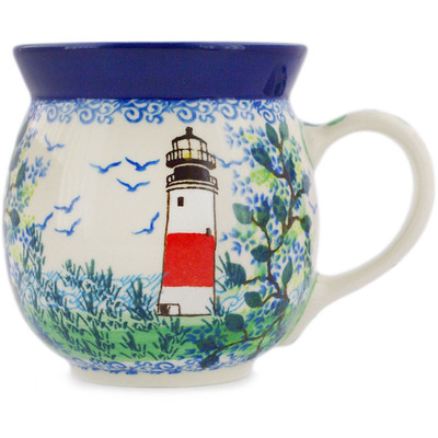 Polish Pottery Bubble Mug 16 oz UNIKAT
