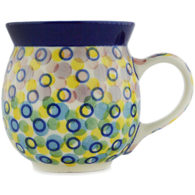 Polish Pottery Bubble Mug 16 oz UNIKAT
