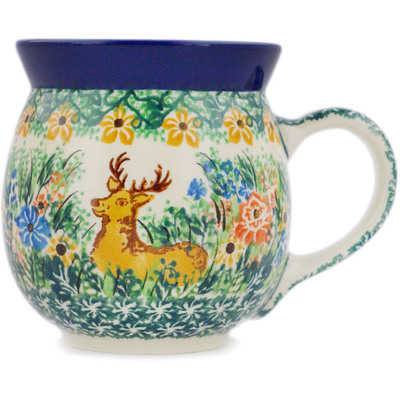 Polish Pottery Bubble Mug 16 oz UNIKAT