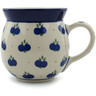 Polish Pottery Bubble Mug 16 oz Wild Blueberry