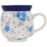 Polish Pottery Bubble Mug 16 oz Winter Wonderland