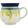 Polish Pottery Bubble Mug 16 oz Yellow Billy Buttons
