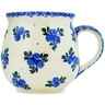 Polish Pottery Bubble Mug 17 oz Blue Berry Special UNIKAT