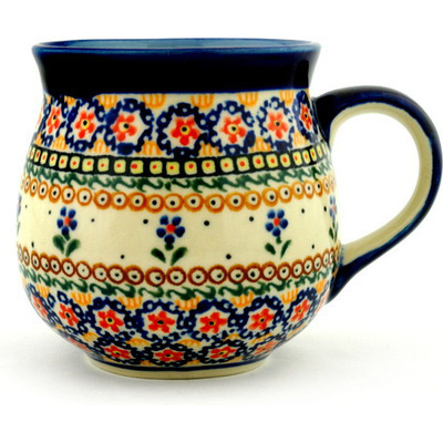 Polish Pottery Bubble Mug 17 oz UNIKAT