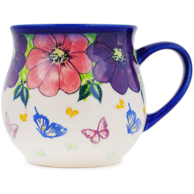 Polish Pottery Bubble Mug 19 oz Bundles Of Spring UNIKAT