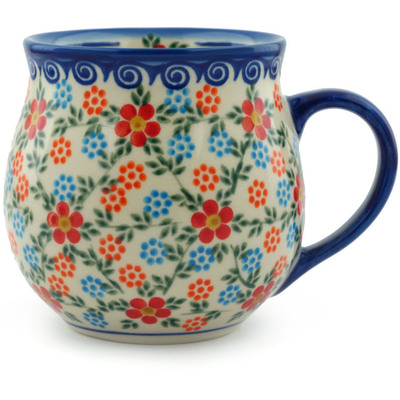 Polish Pottery Bubble Mug 19 oz Country Drive