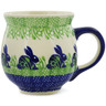 Polish Pottery Bubble Mug 19 oz Hare In Tall Grass