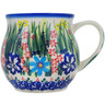Polish Pottery Bubble Mug 19 oz Hidden Beauty UNIKAT
