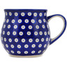 Polish Pottery Bubble Mug 19 oz Lovely Blue Eyes