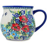 Polish Pottery Bubble Mug 19 oz Royal Meadow UNIKAT