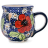 Polish Pottery Bubble Mug 19 oz Vivid Garden UNIKAT