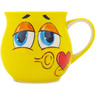 Polish Pottery Bubble Mug 20 oz Kissy Face UNIKAT