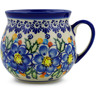 Polish Pottery Bubble Mug 20 oz Lightbug Garden UNIKAT