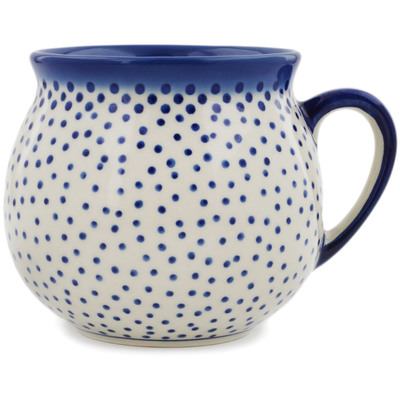 Polish Pottery Bubble Mug 20 oz Rain Of Dots UNIKAT