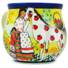 Polish Pottery Bubble Mug 21 oz Day In The Countryside UNIKAT
