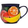 Polish Pottery Bubble Mug 21 oz Fruit Bonanza UNIKAT