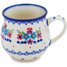 Polish Pottery Bubble Mug 21 oz Hearts And Flowers