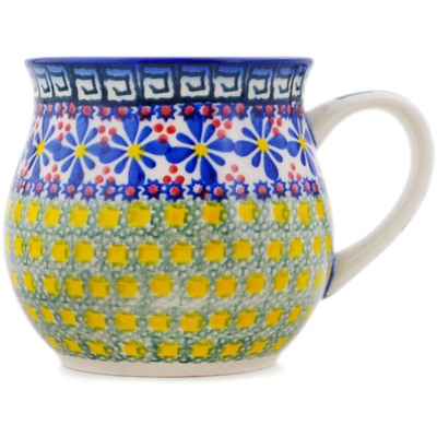 Polish Pottery Bubble Mug 21 oz Irish Spring