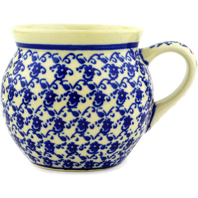 Polish Pottery Bubble Mug 7 oz Aegean Sea