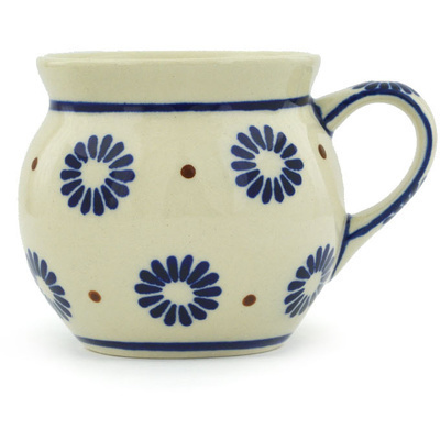 Polish Pottery Bubble Mug 7 oz Aster Blues