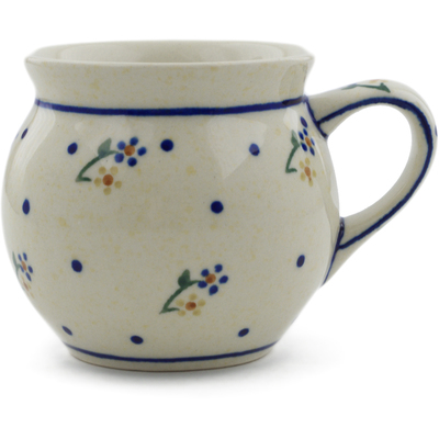 Polish Pottery Bubble Mug 7 oz Country Meadow