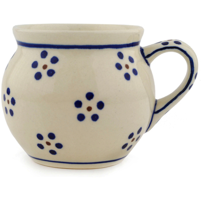 Polish Pottery Bubble Mug 7 oz Daisy Dots