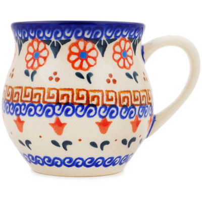 Polish Pottery Bubble Mug 8 oz Amarillo
