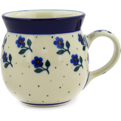 Polish Pottery Bubble Mug 8 oz Auntie Em Sapphire