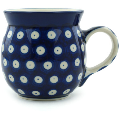 Polish Pottery Bubble Mug 8 oz Blue Eyes