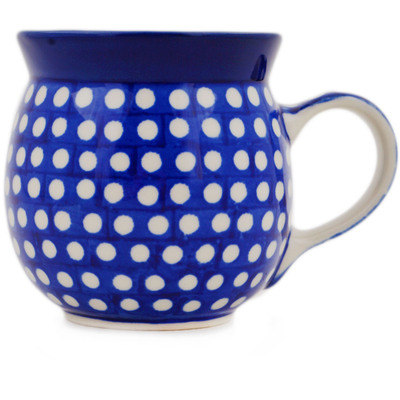Polish Pottery Bubble Mug 8 oz Blue Night UNIKAT