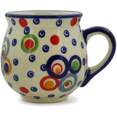 Polish Pottery Bubble Mug 8 oz Bubble Machine UNIKAT