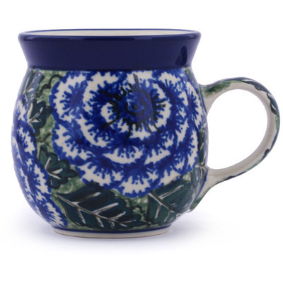 Polish Pottery Bubble Mug 8 oz Butterblue UNIKAT